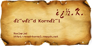 Ávéd Kornél névjegykártya